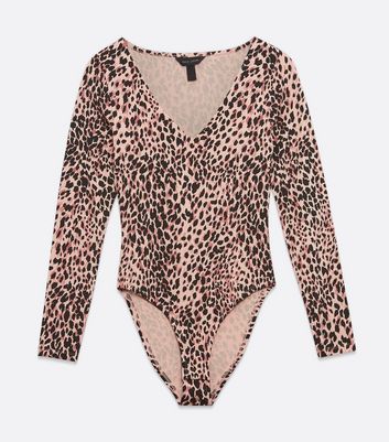 pink leopard print leotard