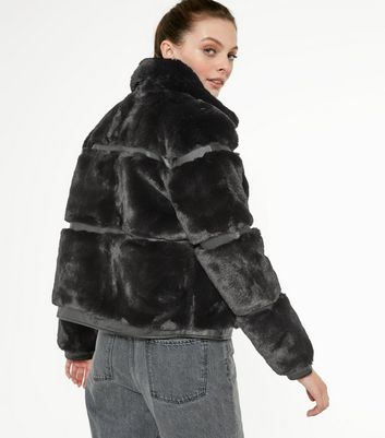 Black fur coat pelted best sale