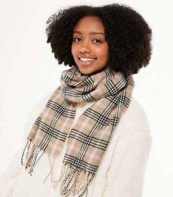 Camel on sale check scarf