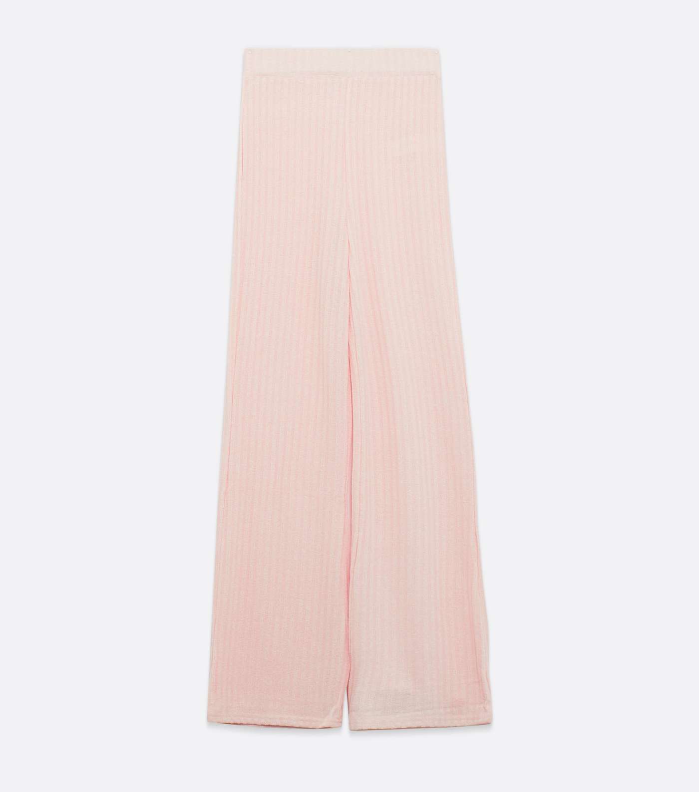 Mid Pink Fine Knit Wide Leg Trousers Image 6