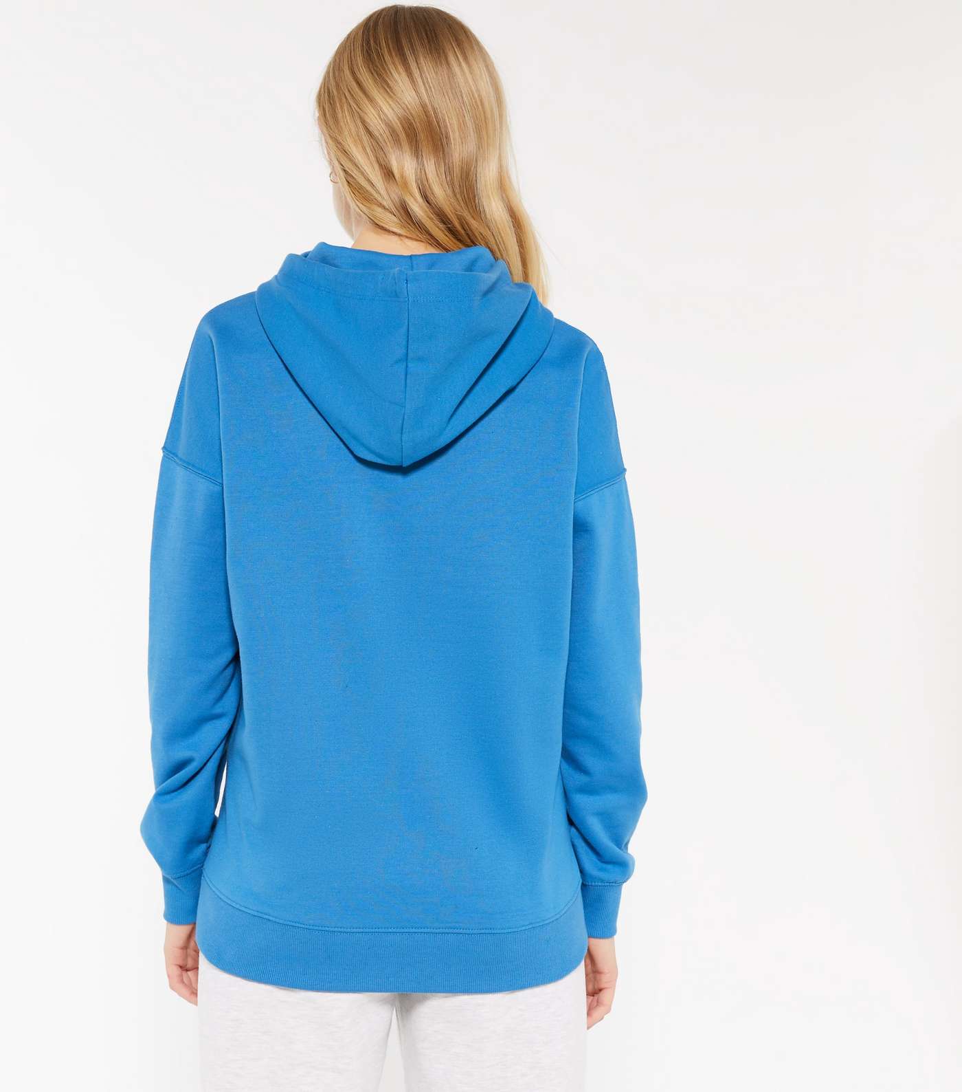 Bright Blue Pocket Front Hoodie  Image 3