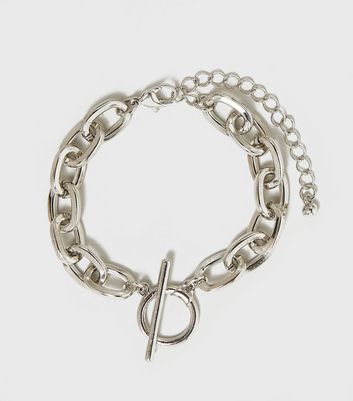 New look silver on sale bracelet