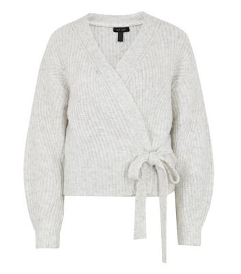 grey wrap jumper