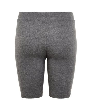 Image of Dark Grey High Waist Cycling Shorts New Look