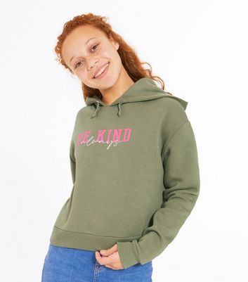 girls khaki hoodie