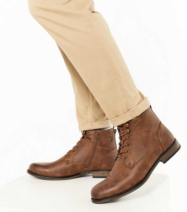 military lace up boots