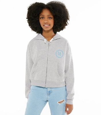 Girls White New York City Hoodie