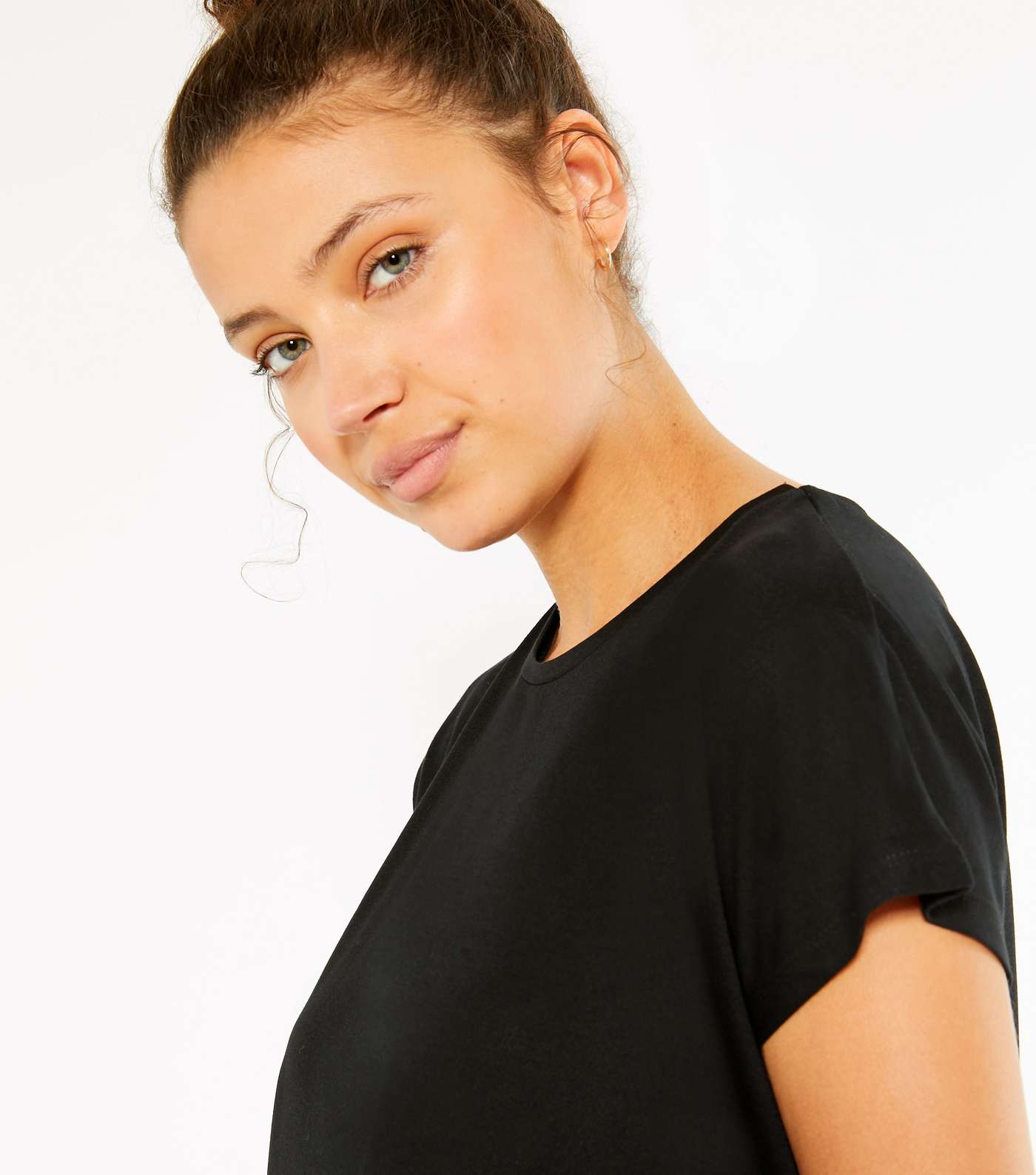 Tall Black Jersey Long T-Shirt Image 4