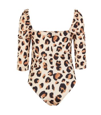 new look leopard print bodysuit