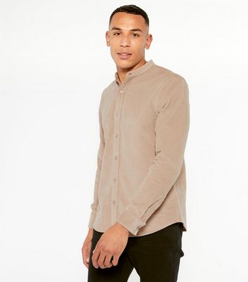 Stone Cord Grandad Collar Long Sleeve 