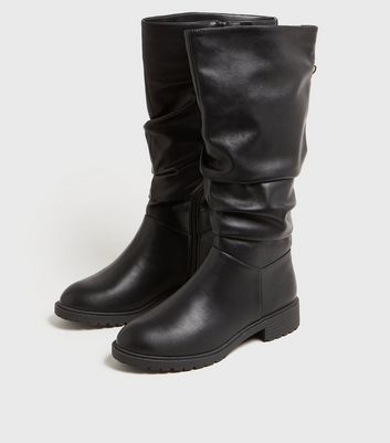 Wide fit store slouch boots