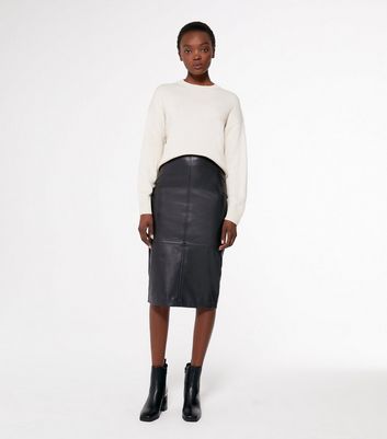 Midi pencil hotsell skirt leather