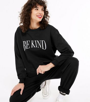 new look black sweatshirt