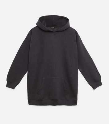 grayscale longline hoodie