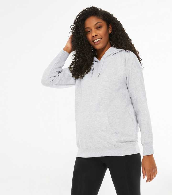 Maternity Pale Grey Pocket Hoodie | New Look