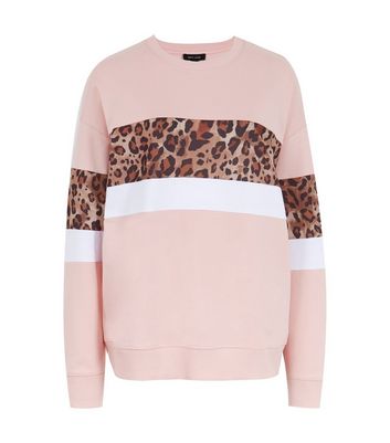 Leopard and stripe clearance sweater