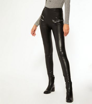 Buy Friends Like These Jet Black Tall Faux Leather Look Leggings from Next  India