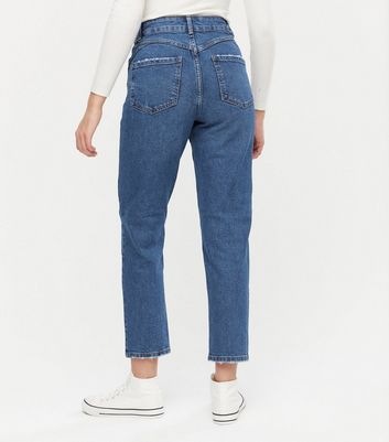 blue waist enhance tori mom jeans