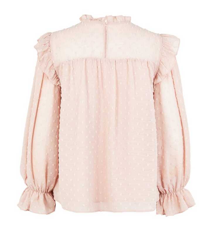 pale pink chiffon blouse