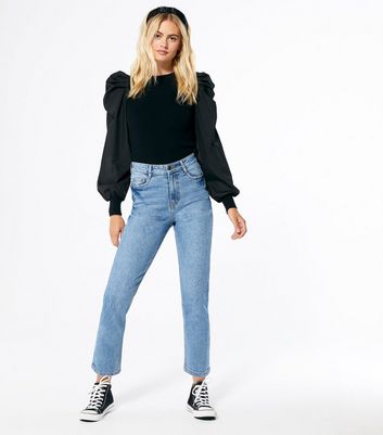 Pale Blue Ankle Grazing Hannah Straight Leg Jeans | New Look