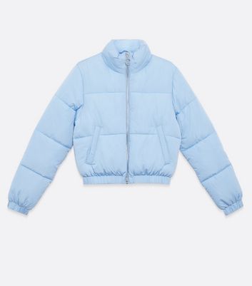 light blue padded jacket