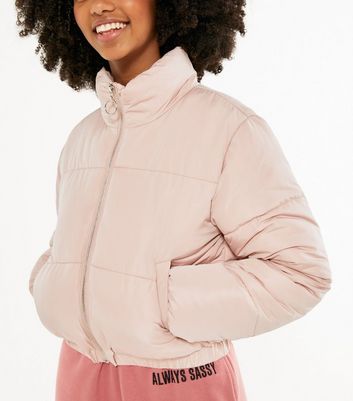 pale pink padded jacket