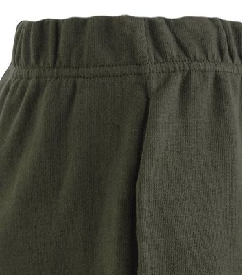 Image of Khaki Elasticated Waist Shorts New Look