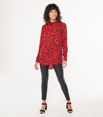 leopard red shirt