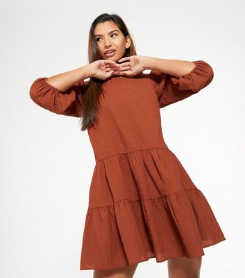 Rust 2025 smock dress