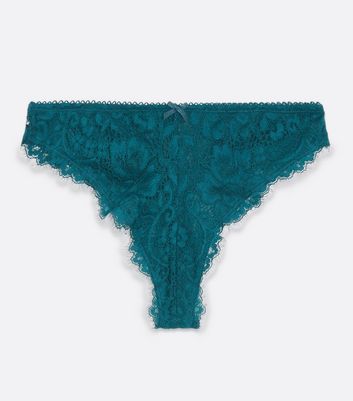 dark green lace panties