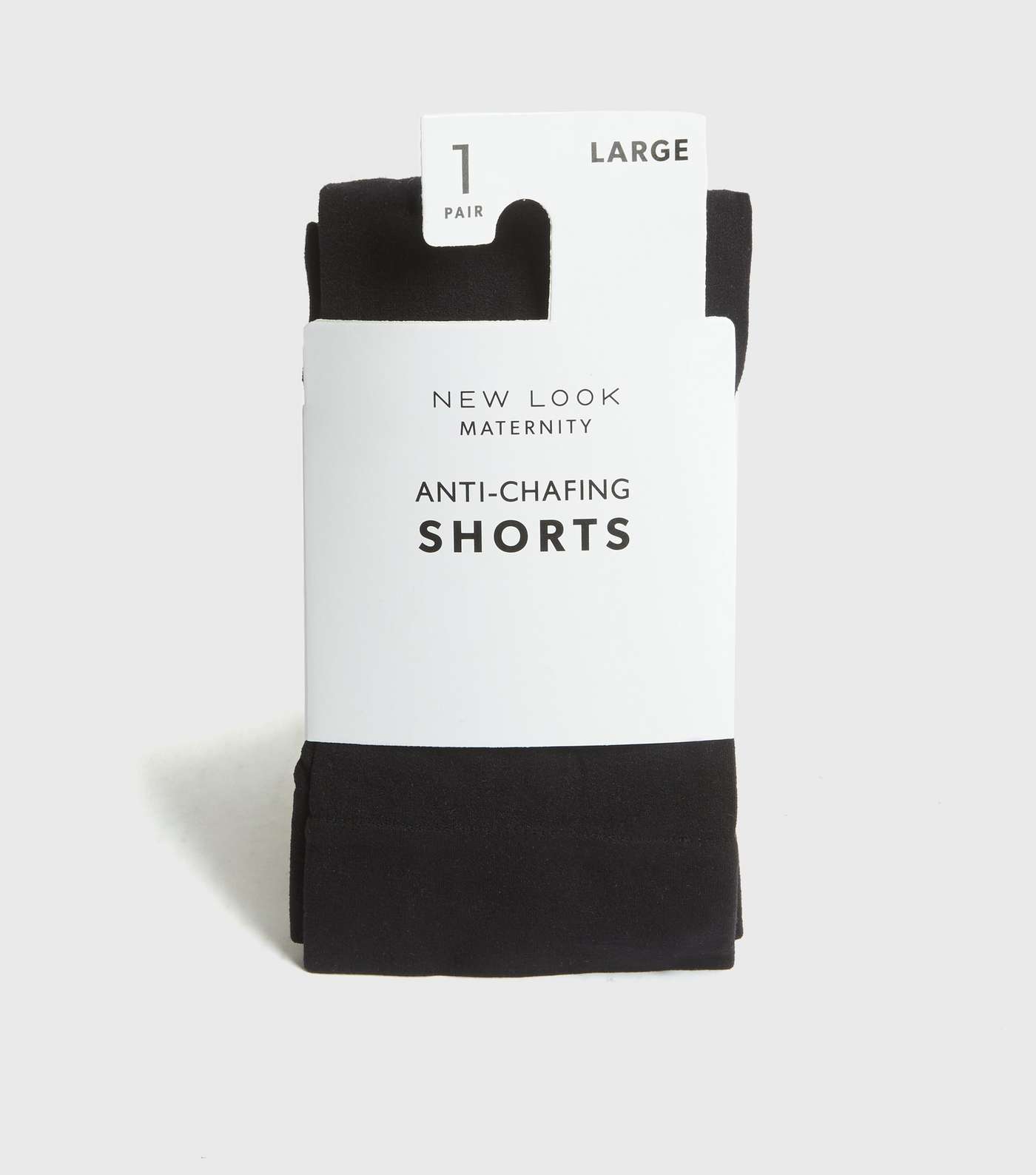 Maternity Black Anti-Chafing Shorts 