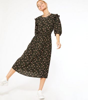 black floral dresses