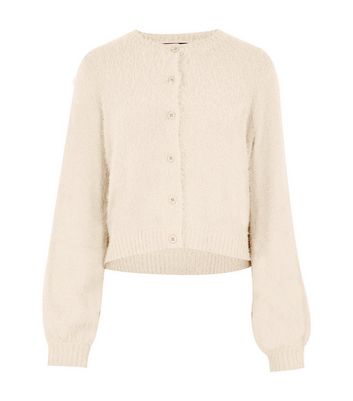 fluffy sleeve cardigan