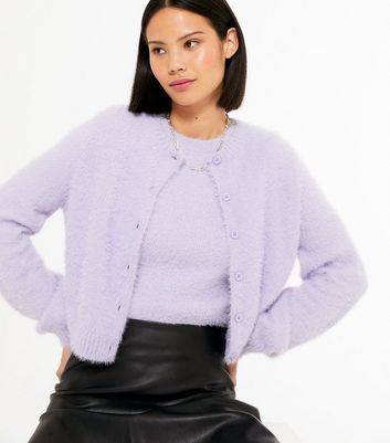 lilac cardigan new look