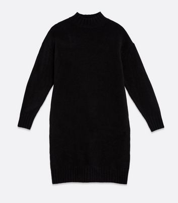 black high neck oversized jumper