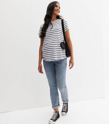 Maternity Blue Waist Enhance Tori Mom 