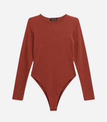 rust long sleeve bodysuit