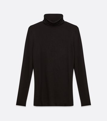 Image of Maternity Black Long Sleeve Roll Neck Top New Look