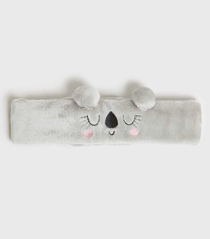 Grey Fluffy Koala Beauty Headband