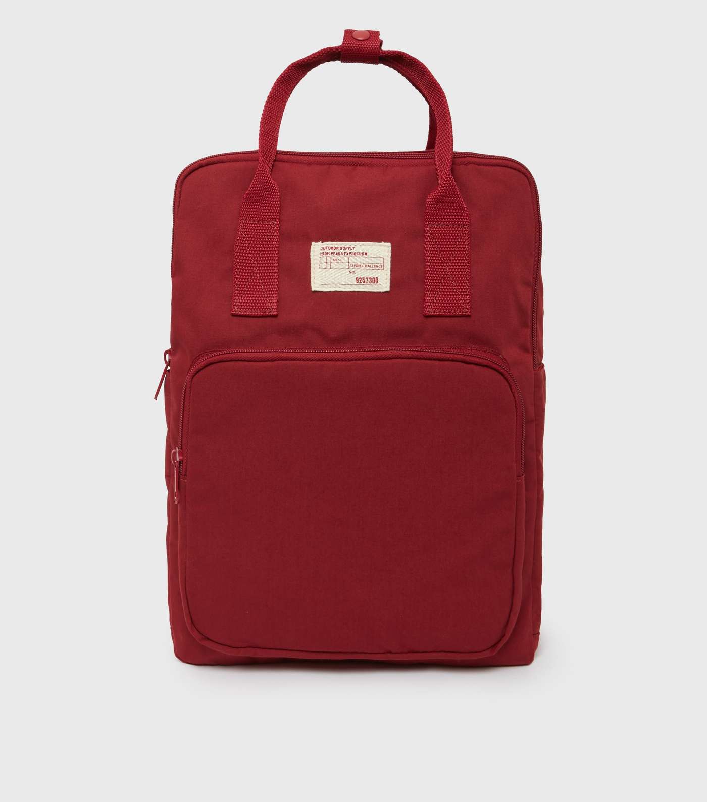 Red Tab Front Backpack