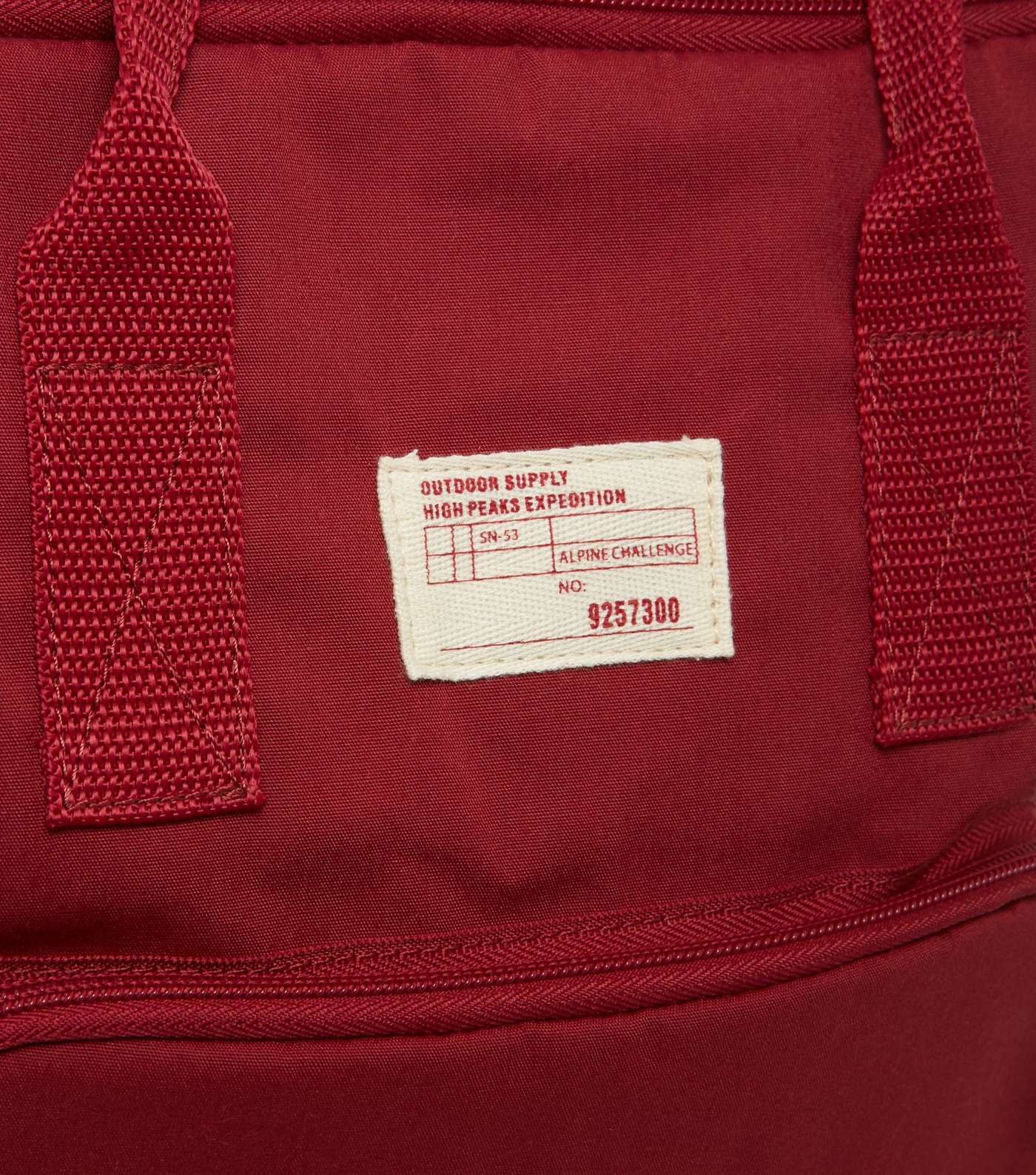 Red Tab Front Backpack Image 3