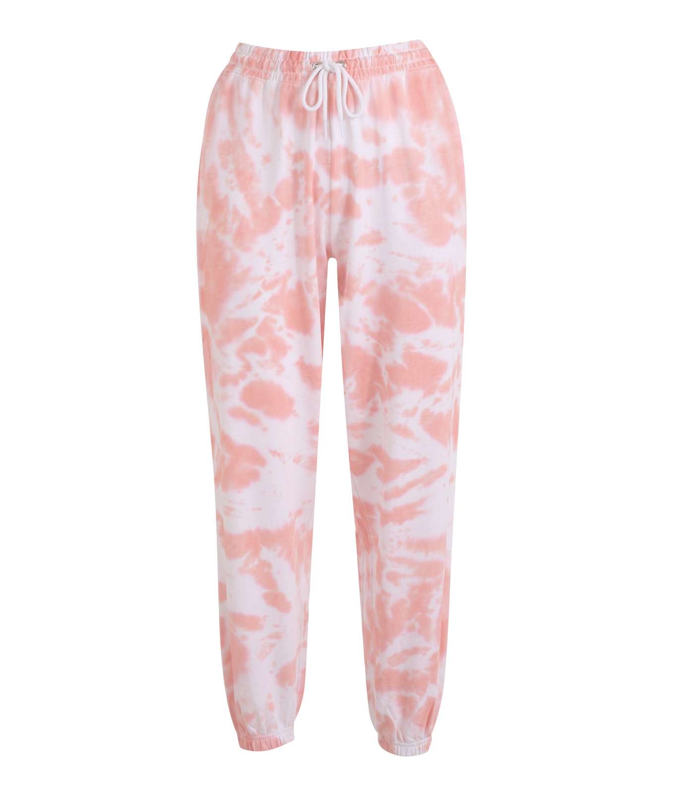 Mid Pink Tie Dye Cuffed Joggers  Image 5