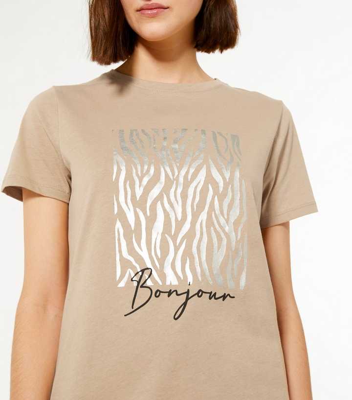 bonjour t shirt new look