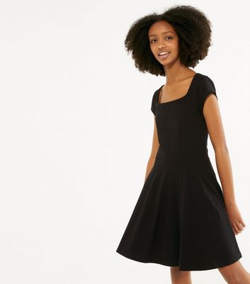 Black formal hotsell skater dress