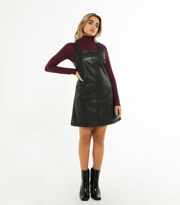 leather pinafore