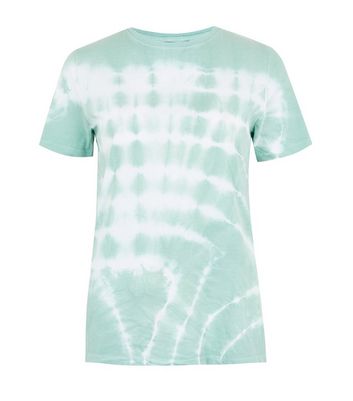 Light Green Tie Dye T-Shirt | New Look