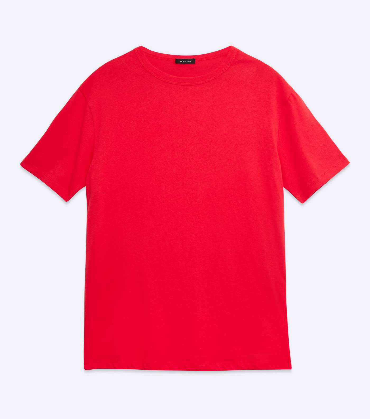 Red Oversized Cotton T-Shirt  Image 5