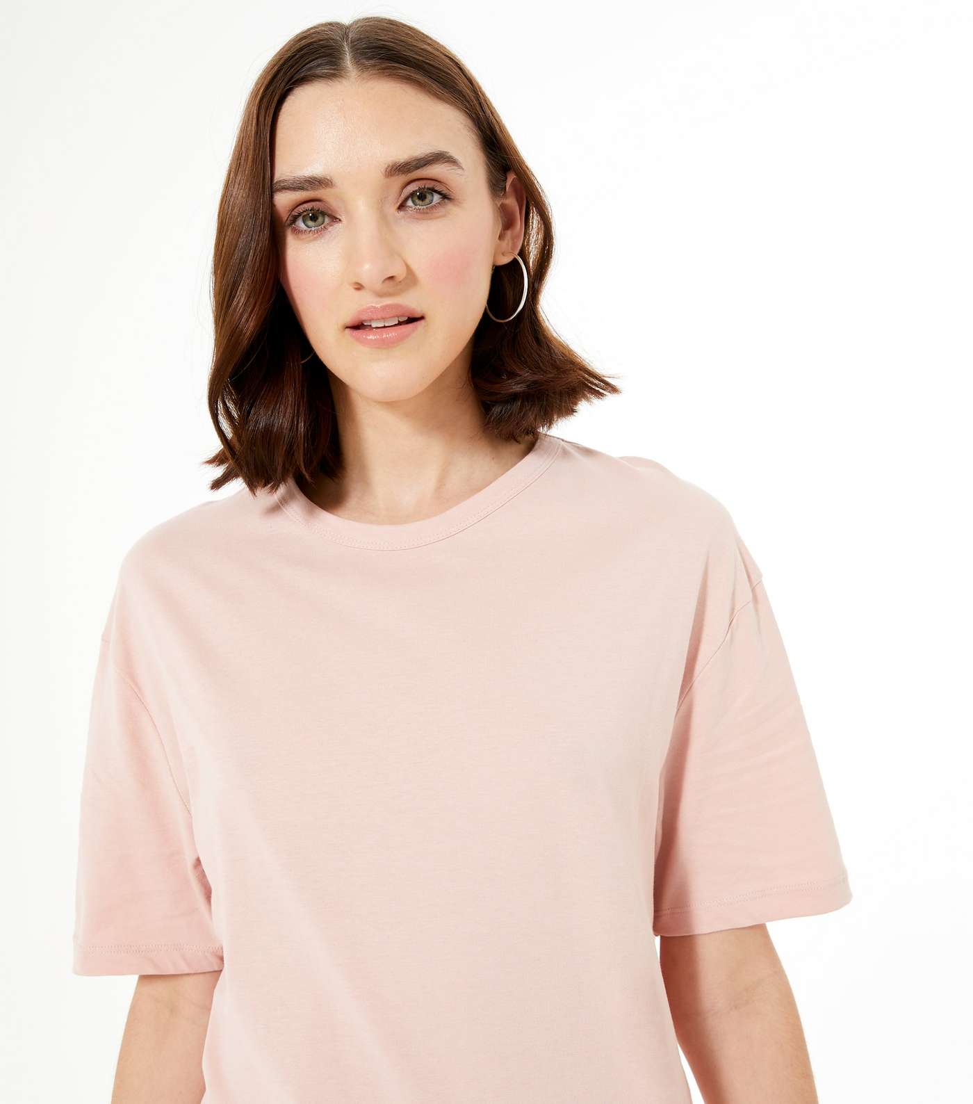 Pink Jersey Oversized T-Shirt Image 4