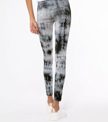 Black Tie Dye High Waist Leggings | New 