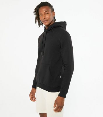 Only & Sons Black Jersey Pocket Hoodie